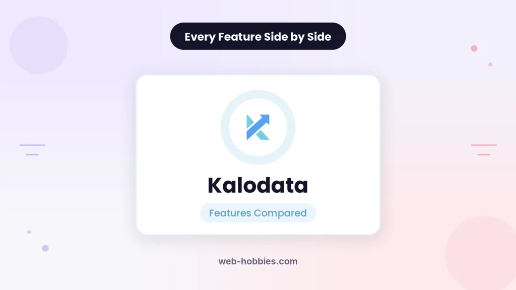 Kalodata features comparison