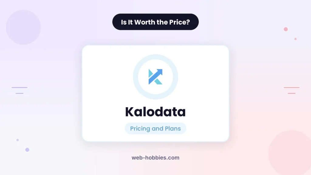 Kalodata pricing plans