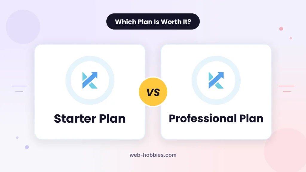Kalodata Starter vs Professional plan
