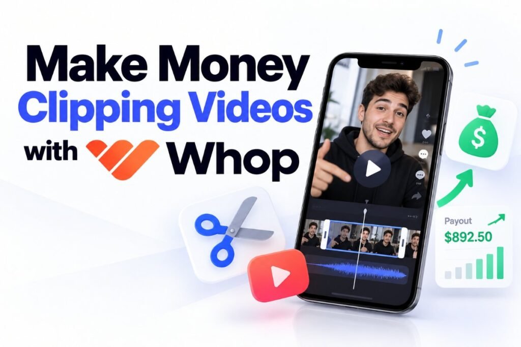 how to make money clipping videos with whop