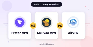 Proton VPN vs Mullvad VPN vs AirVPN comparison