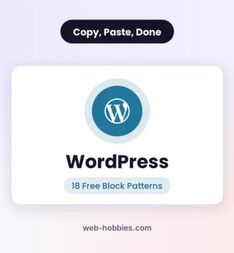 Free WordPress block patterns