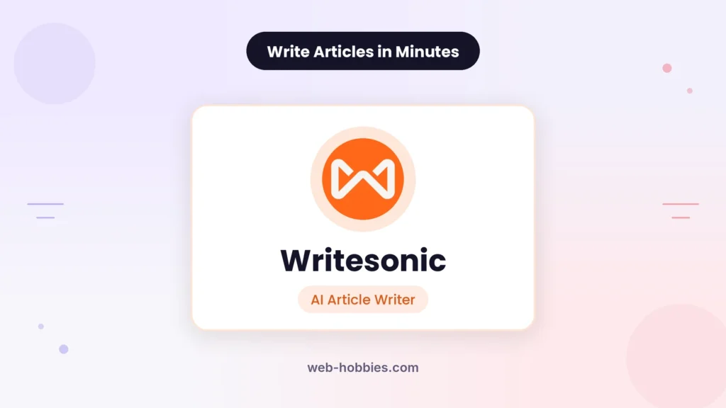 Writesonic AI article writer